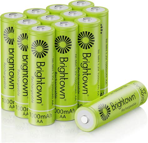 1.2 v rechargeable batteries|Brightown 12.